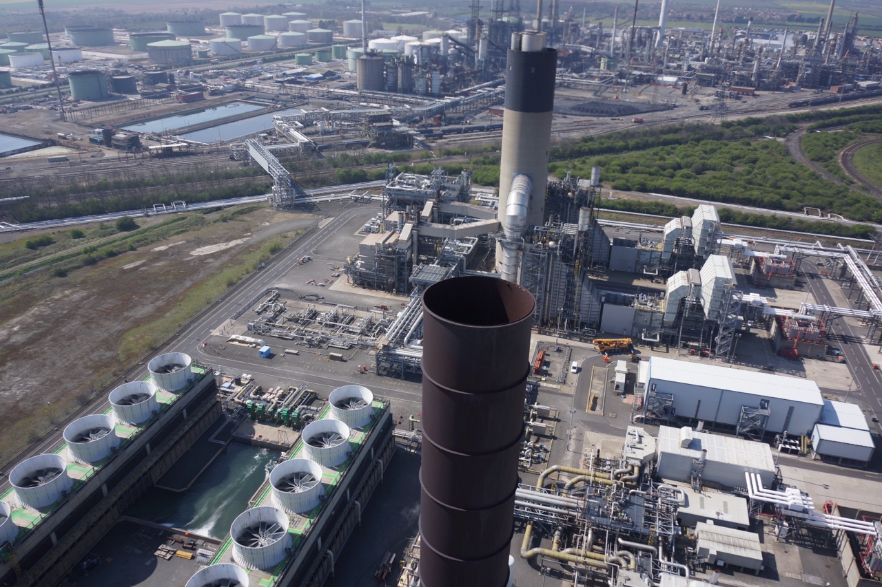 Industrial aerial portfolio photograph